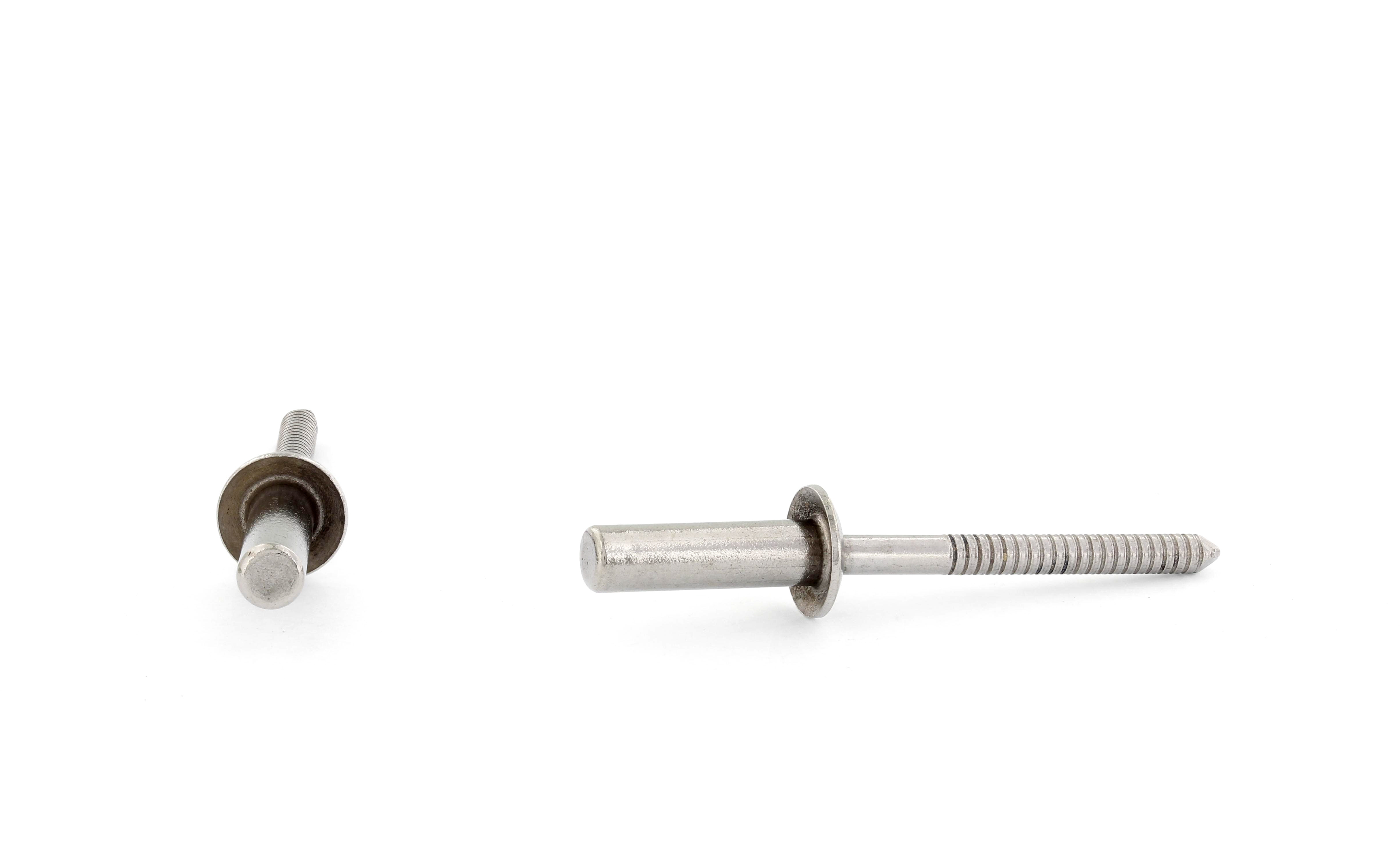 TETT BLINDNAGLE MED PANHODE, RUSTFRI/RUSTFRI